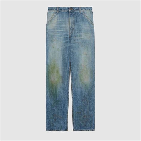 gucci grass stained jeans